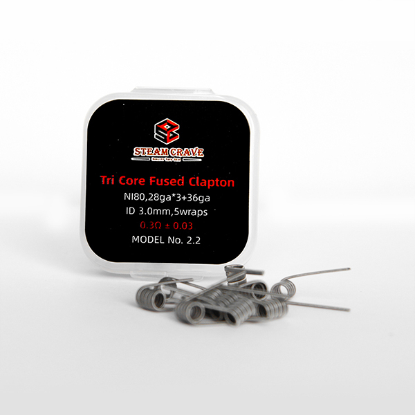 Tri core fused Clapton NI80 28*3+36 Pre-build Coil (10pcs/pack)