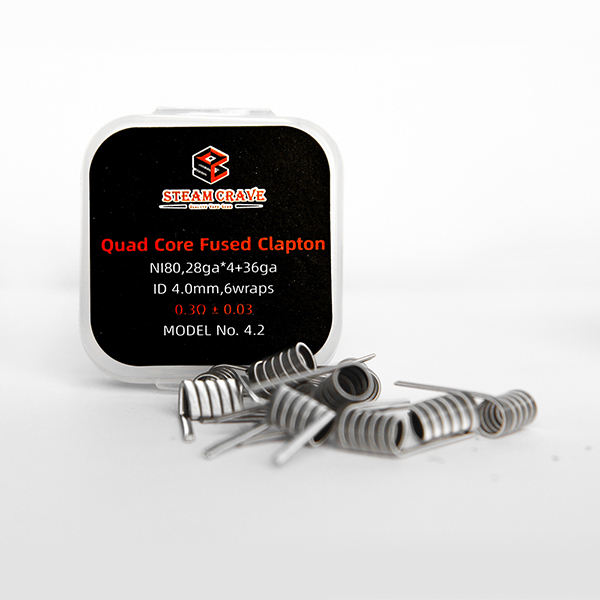 Quad core fused Clapton NI80 28*4+36  Pre-build Coil (10pcs/pack)
