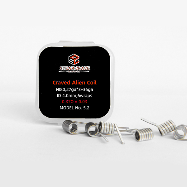 Tri-core Craved Alien NI80 27*3+36  Pre-build Coil (10pcs/pack)