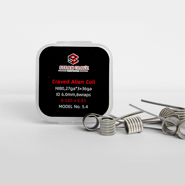 Tri-core Craved Alien NI80 27*3+36  Pre-build Coil (10pcs/pack)