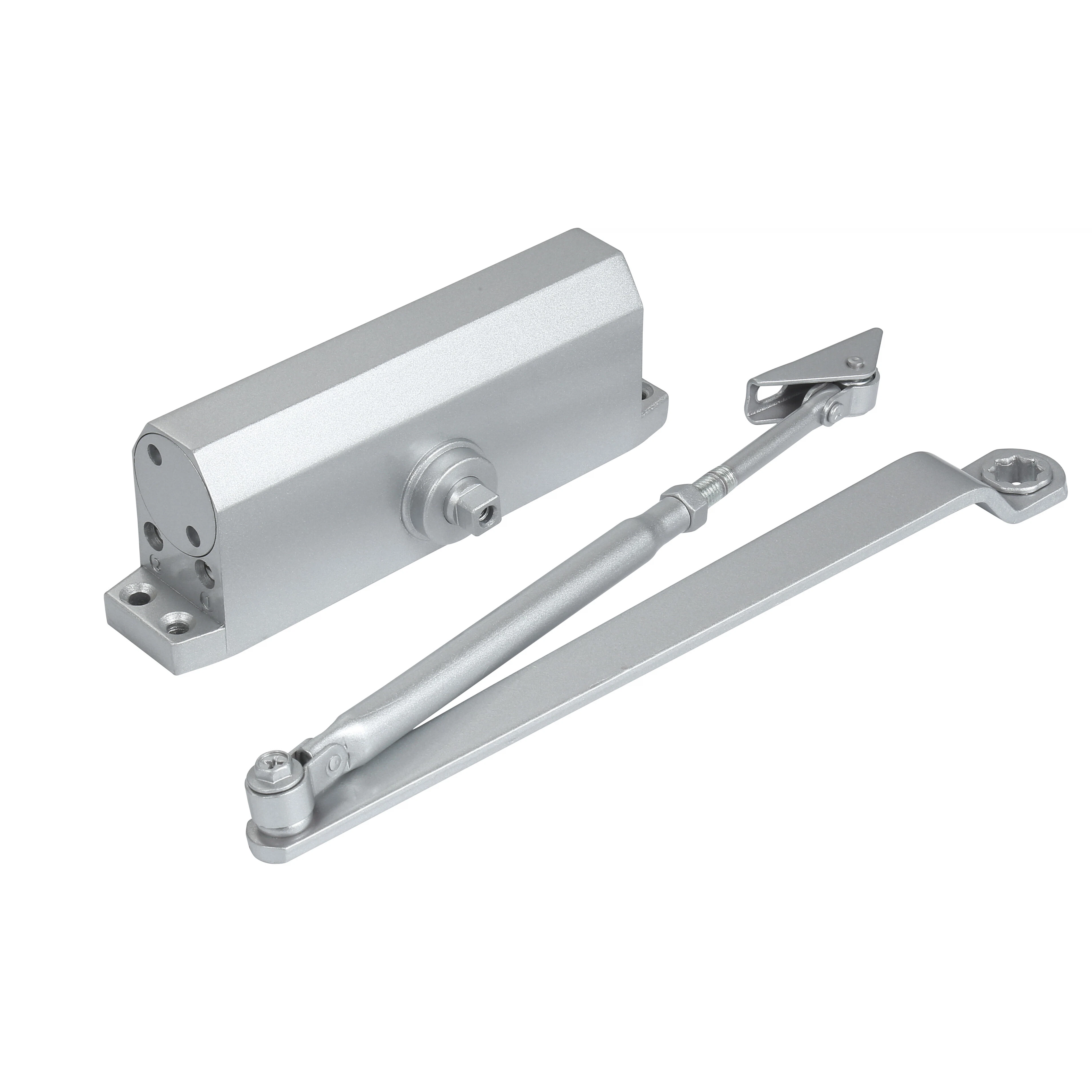 Automatic Door Closer | Soft Close Door Closer, Quiet Anti-Slam Hydraulic Buffer with Finger Protection, Aluminum Alloy, Max 85kg (187lbs), 188mm Hole Spacing, G802