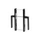 Narrow Plate Door Handle | Slim Frame Glass Door Lever, Sharp Industrial Geometry for Minimalist Architectural System Doors, Solid 6063 Alloy, 85mm CTC, ZX01