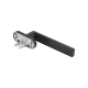 Z03 Minimalist CNC Aluminum Window Handle | Universal Base Handle, Tilt & Turn Heavy-Duty Window Hardware, 6063 Aviation Alloy Matte Black, Z03