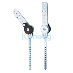 Self Rebound Sofa Headrest Angle Adjuster With Serrated Insert Rod & Angle Brackets