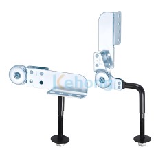 Long Top Bracket Chrome/Black Sofa Headrest Hinge With Spacer/Bushing