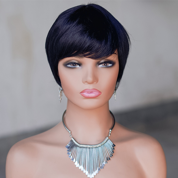 No lace short pixie wig Machine Made wig :wholesale MOQ 5 Pcs