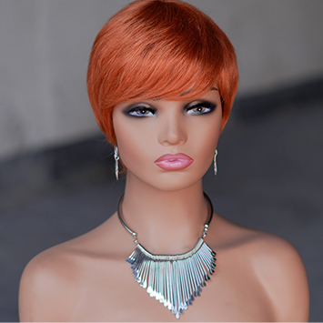 No lace short pixie wig Machine Made wig :wholesale MOQ 5 Pcs