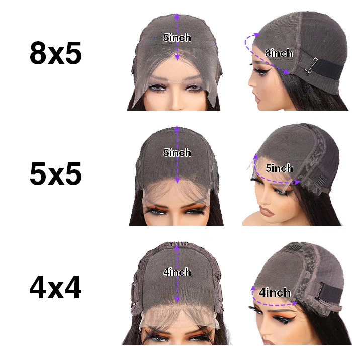 5 Wigs Deal 4x4 Lace wig Optional colors and textures Different densities