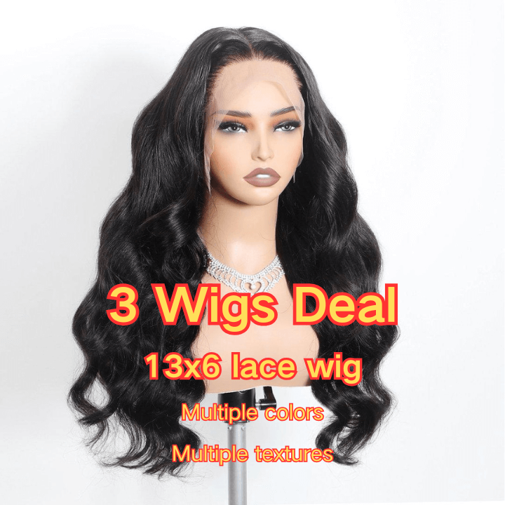 3 Wigs Deal 13x6 Lace wig Optional colors and textures Different densities