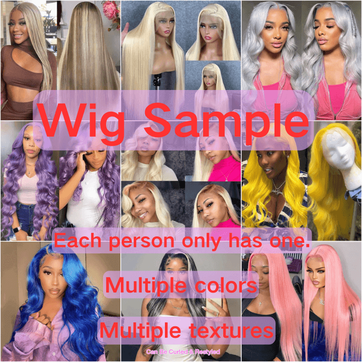 613 color Lace wig samples; each person can purchase one.