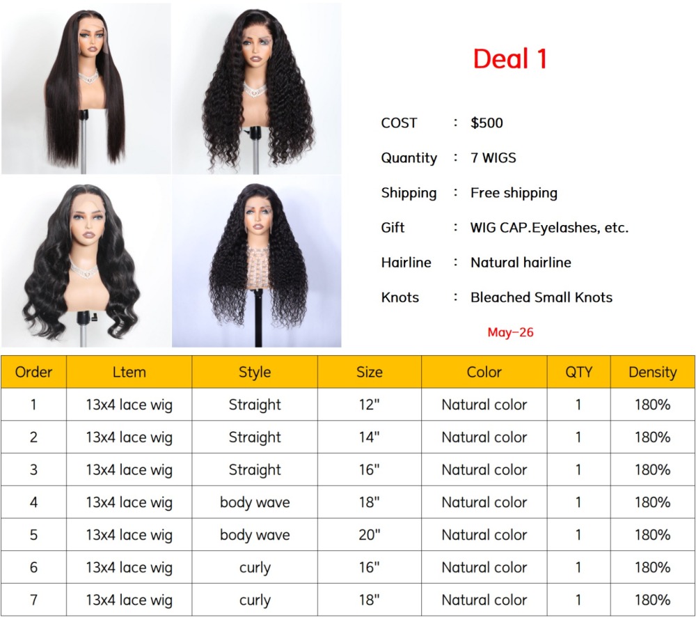 $500 wigs Deal Bestselling wigs to help you start your business