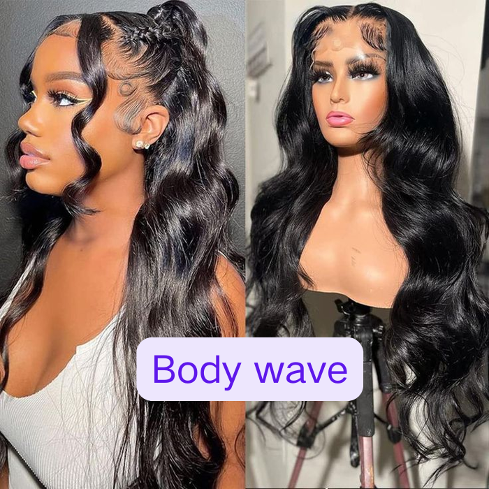 360 Glueless lace wig Wear Go Wig Straight & Body wave & Deep wave & Water wave 100% Human virgin Hair