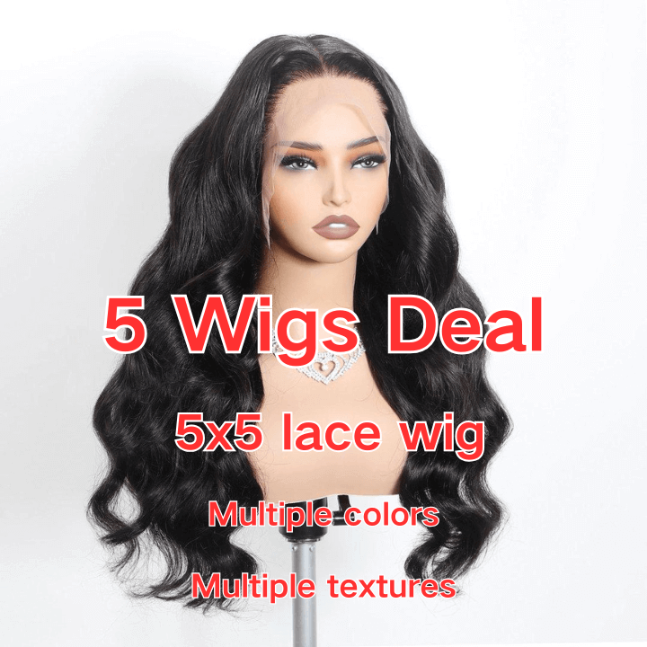 5 Wigs Deal 13x4 Lace wig Optional colors and textures Different densities