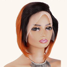 13X4 PIXIE WIG C-part Multiple colors. 100% human hair wig :wholesale MOQ 5 Pcs