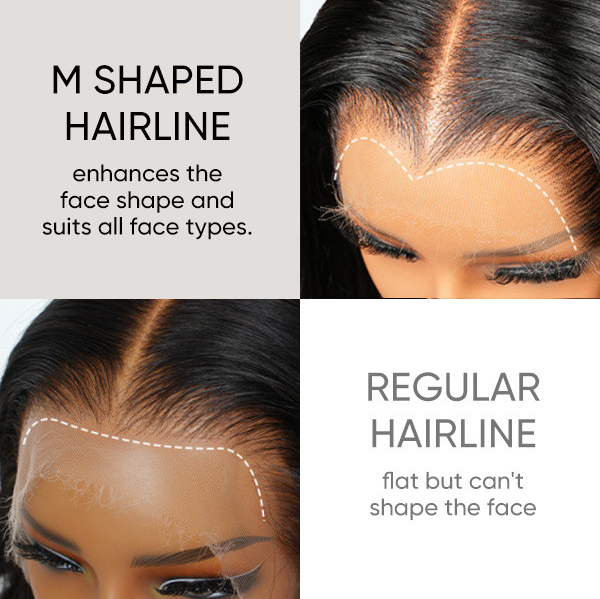 250% M-hairline wig Straight & Body wave & Deep wave & Water wave & Kinky curly 100% Human virgin Hair