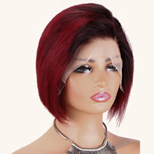 13X4 PIXIE WIG C-part Multiple colors. 100% human hair wig :wholesale MOQ 5 Pcs