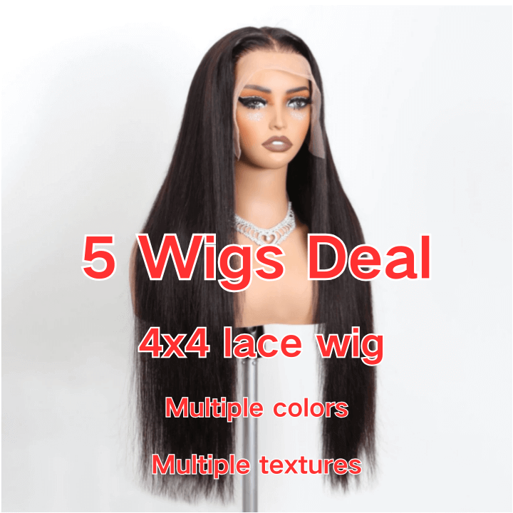 5 Wigs Deal 13x4 Lace wig Optional colors and textures Different densities