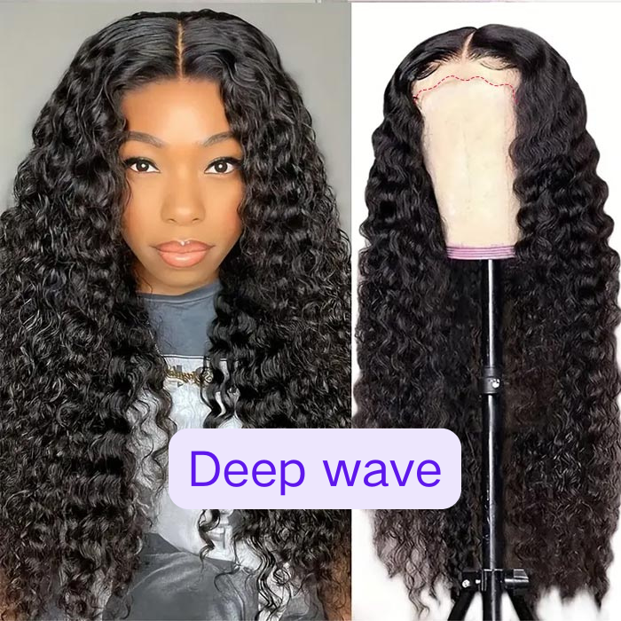 360 Glueless lace wig Wear Go Wig Straight & Body wave & Deep wave & Water wave 100% Human virgin Hair