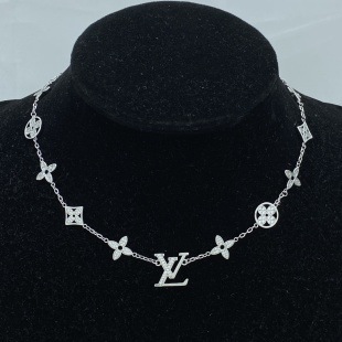 Classic old four-leaf flower bracelet with diamond letter logo fashion silver bracelet