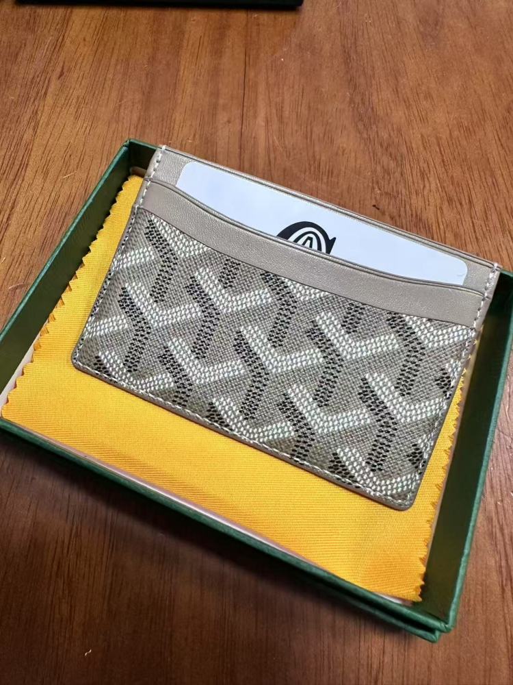 Goyard Classic Y-Pattern Card Holder High-end leather luxury card holder