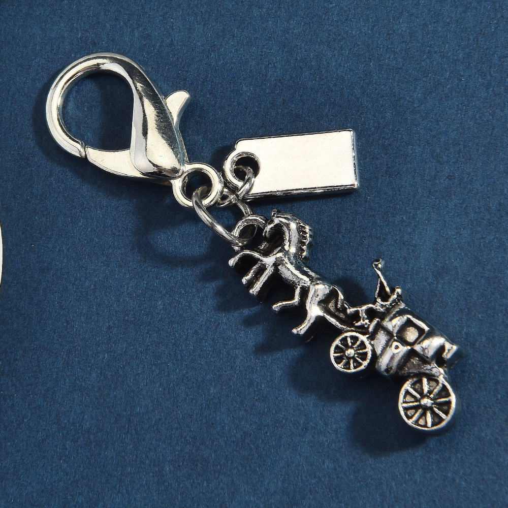 Creative Mini Pendant Keychain Dinosaur / Flower / Carriage Shape Personalized Bag Pendant Small Gift