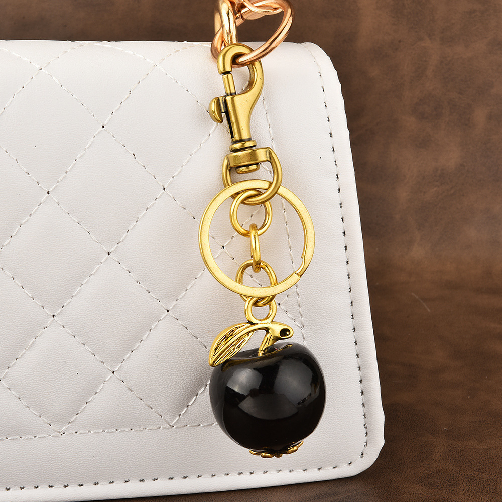 Glitter Diamond Fruit Keychain | Hang the "sweet little fruit" on the bag