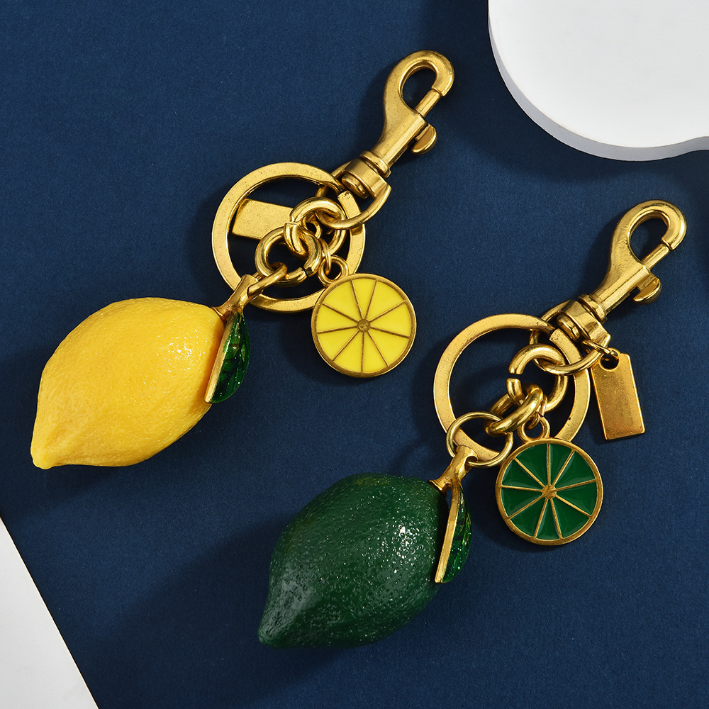 Fruit lemon keychain | Hang the "freshness" on the bag
