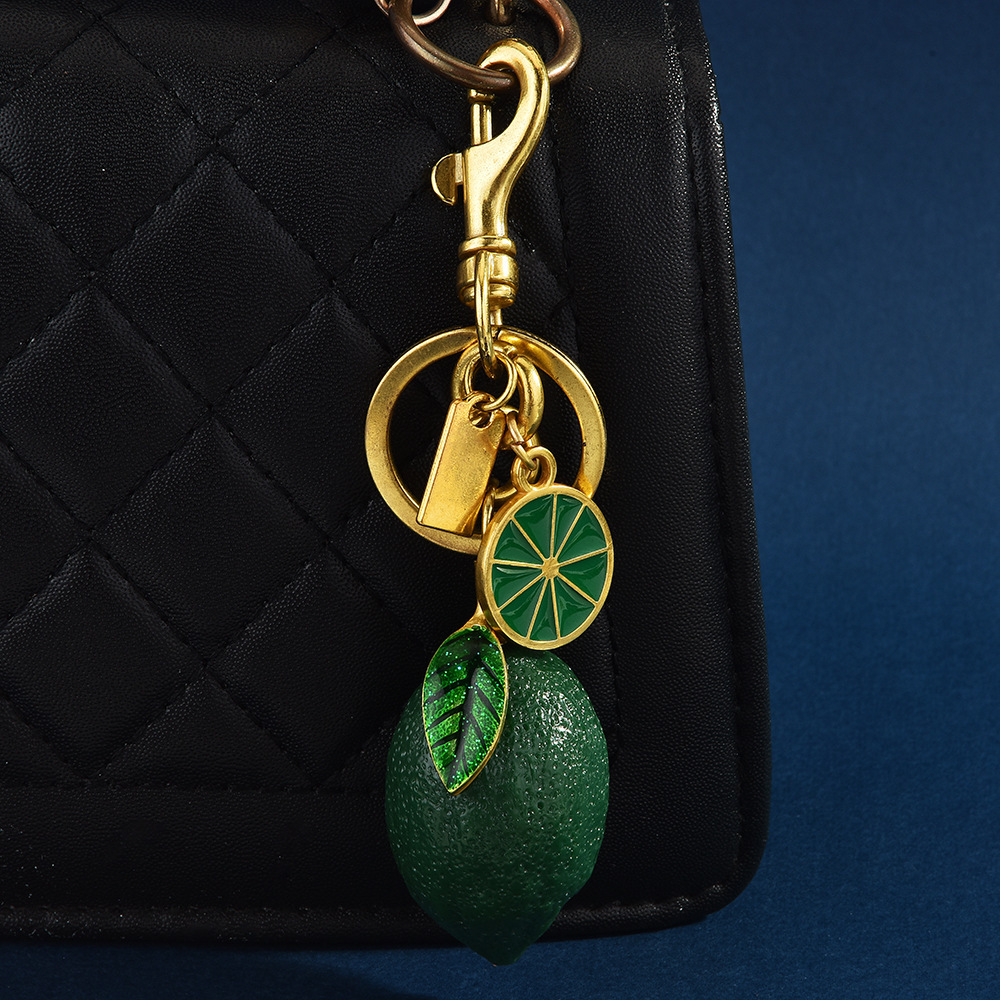 Fruit lemon keychain | Hang the "freshness" on the bag