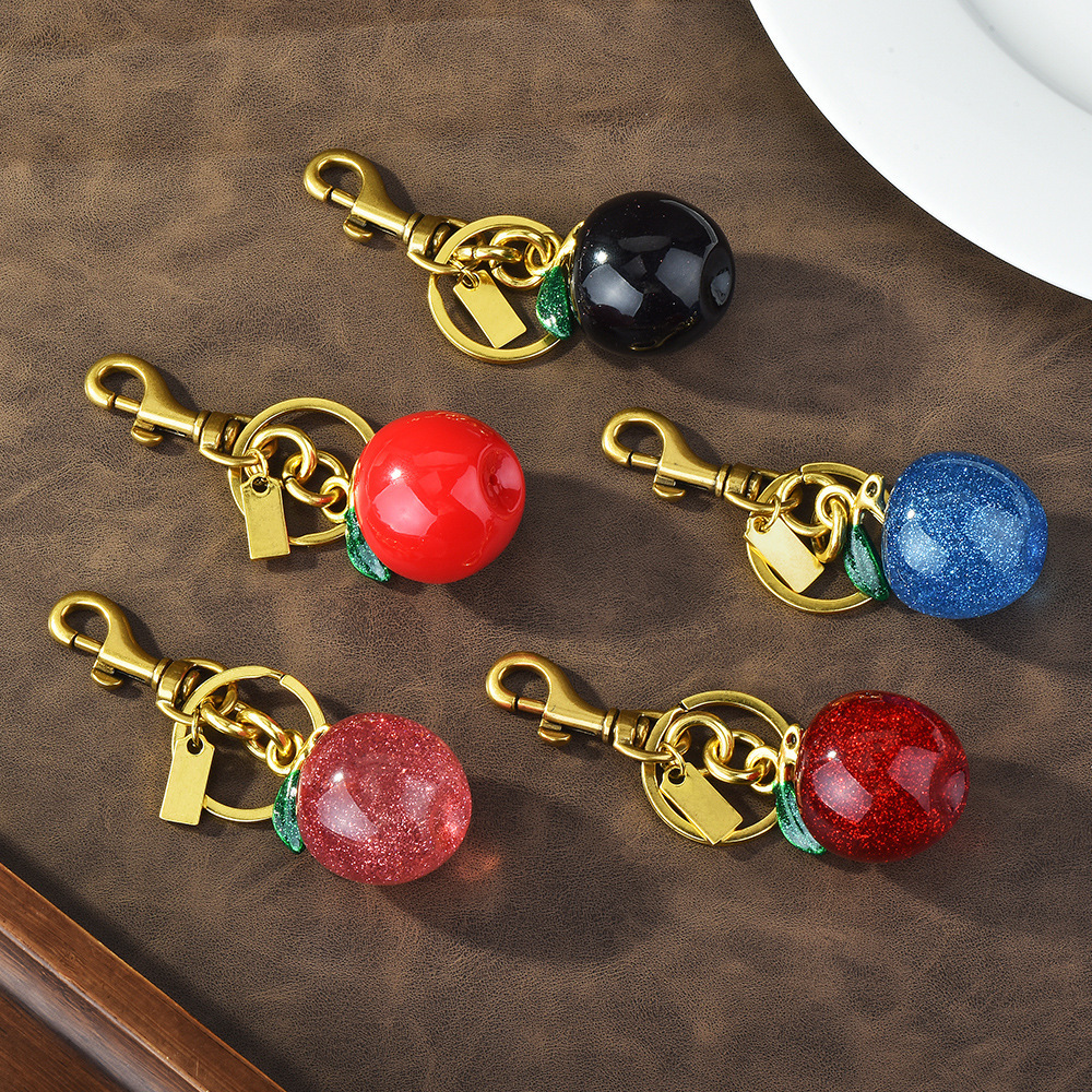 Glitter Diamond Fruit Keychain | Add a "sweet and cool little fruit" to your bag