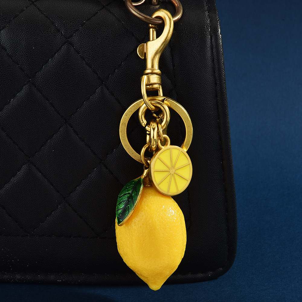 Fruit lemon keychain | Hang the "freshness" on the bag
