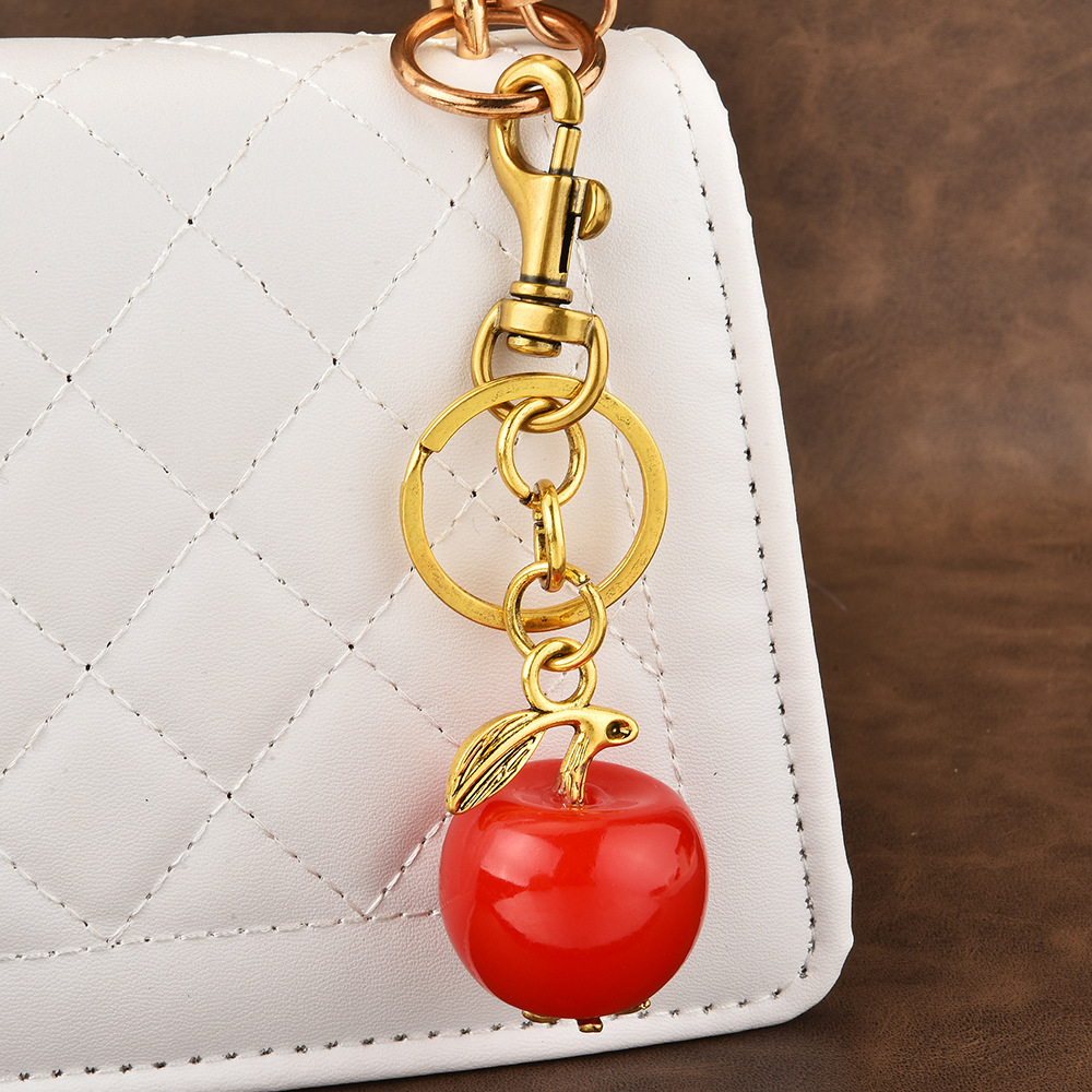 Glitter Diamond Fruit Keychain | Hang the "sweet little fruit" on the bag