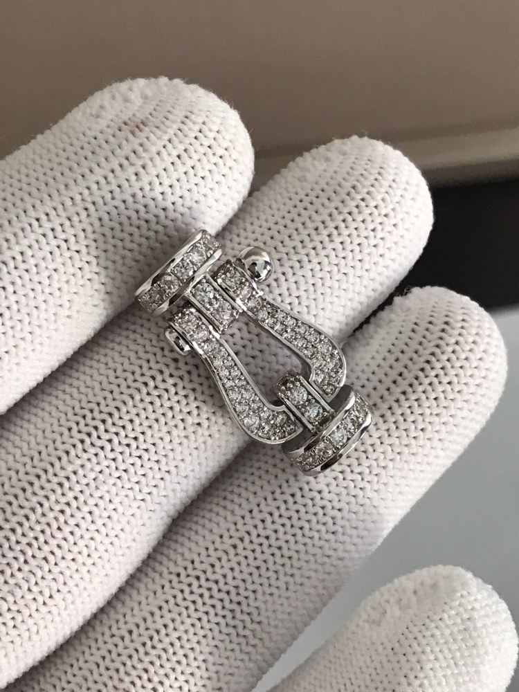 Hermès-style lock-shaped gold ring, creative design ring, high-end fashion accessories