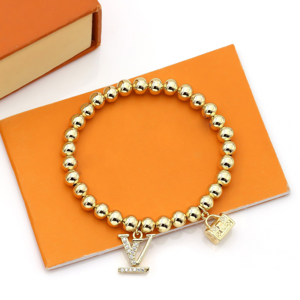 Cute little rabbit gold bead bracelet | Cute fashion code on the wrist