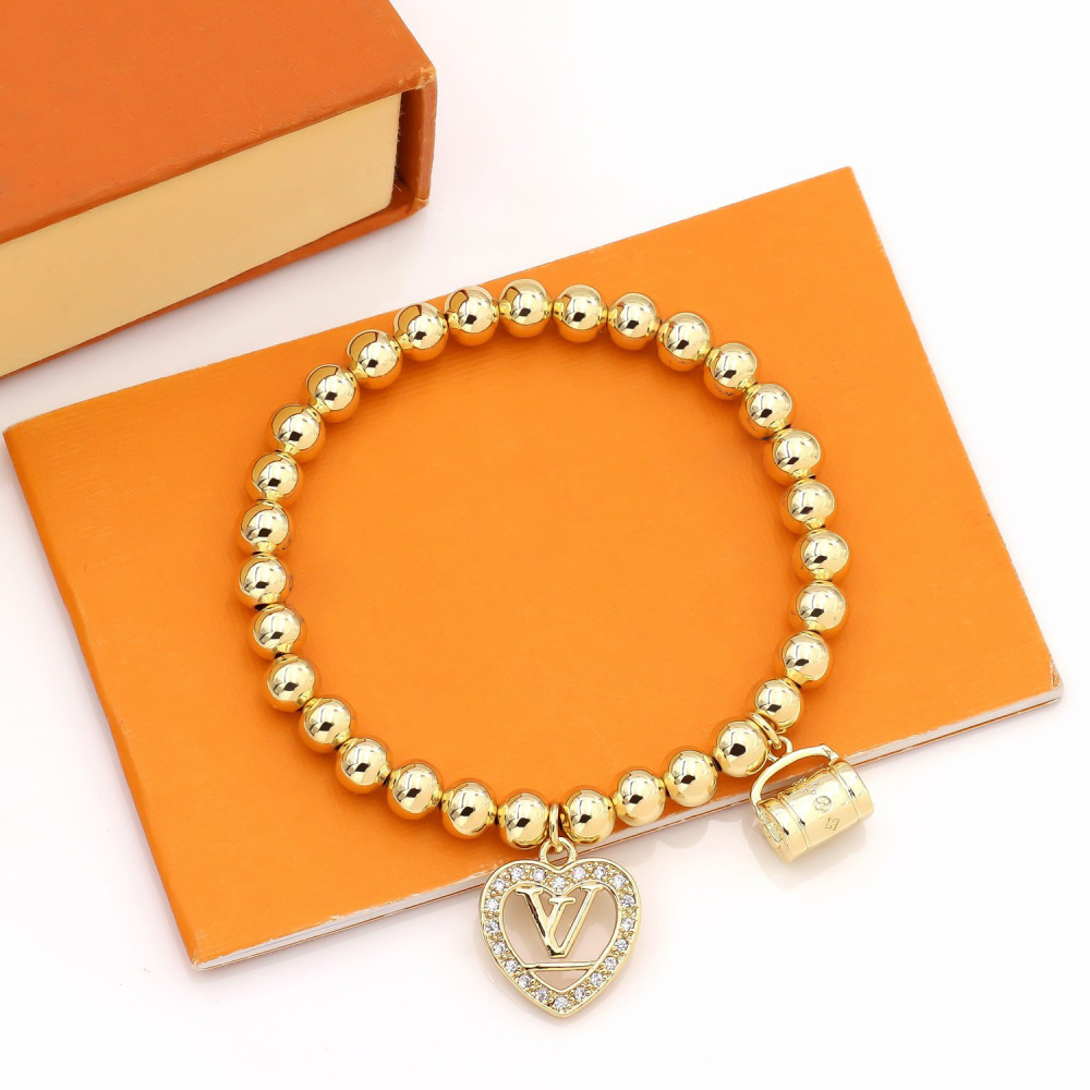Cute little rabbit gold bead bracelet | Cute fashion code on the wrist