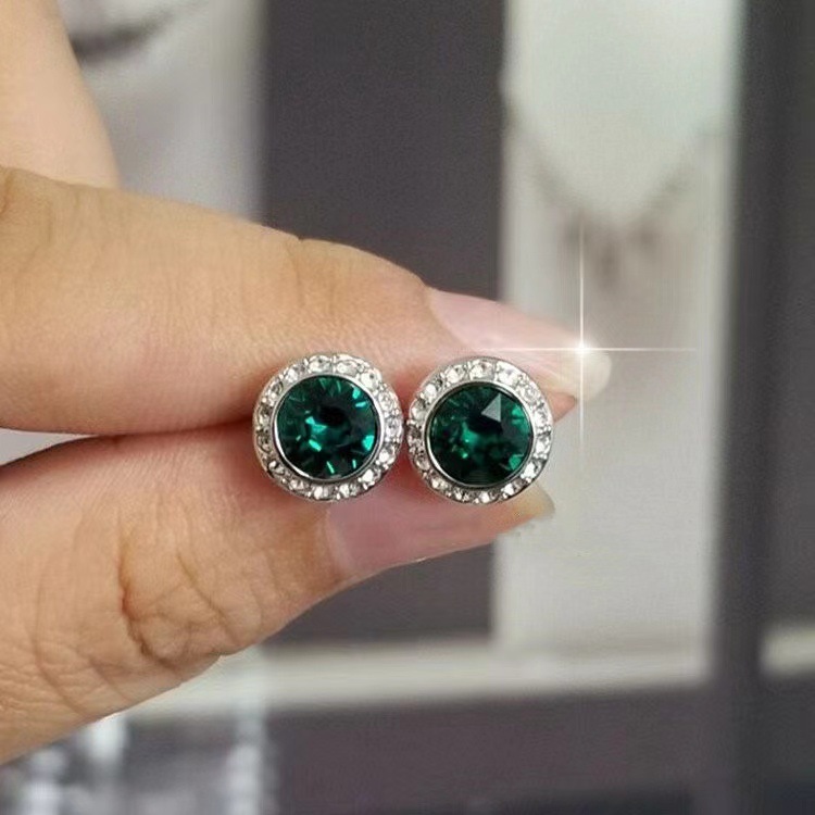 Elegant blue diamond stud earrings Stud Earrings Stud Earrings Stud Fashion