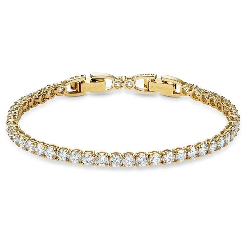 Sparkling diamond silver bracelet Luxurious pavé diamond bracelet