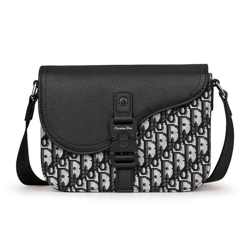 Dior Classic Presbyopia Paneled Leather Shoulder Bag Stylish Vintage Crossbody Bag