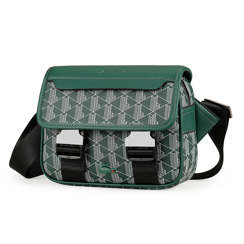 This is a transparent embossed crossbody bag from the LACOSTE brand, featuring a unique transparent material and the brand's iconic geometric embossed design, which combines fashion trend and practical function, adding a personal highlight to everyday wea