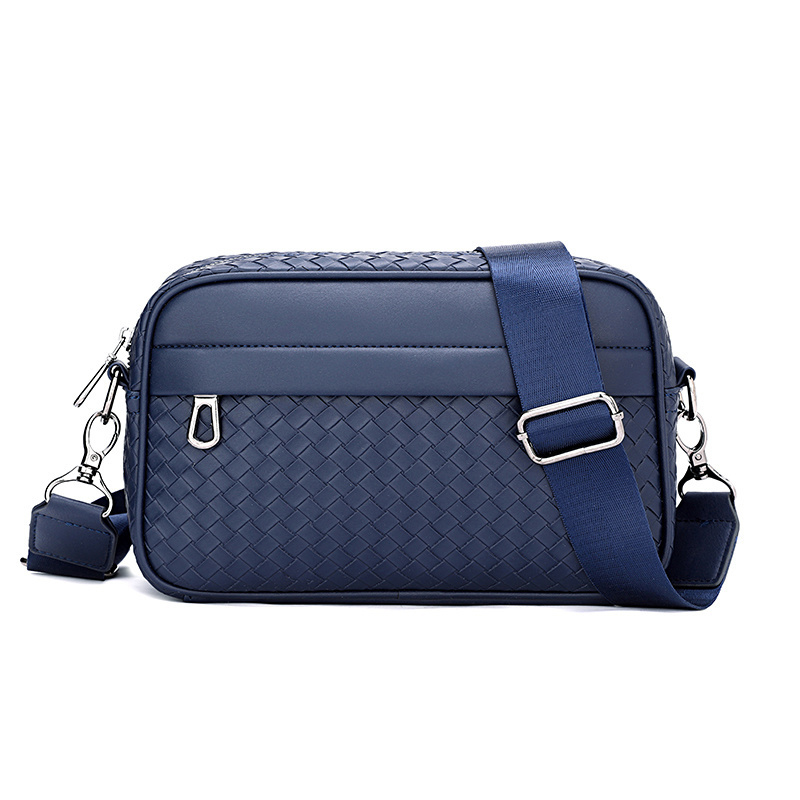 Woven textured one-shoulder crossbody bag fashionable and simple large-capacity women's bag.