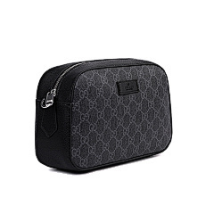 GUCCI Black Double G-Pattern Camera Bag