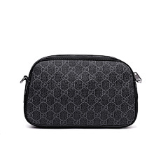 GUCCI Black Double G-Pattern Camera Bag