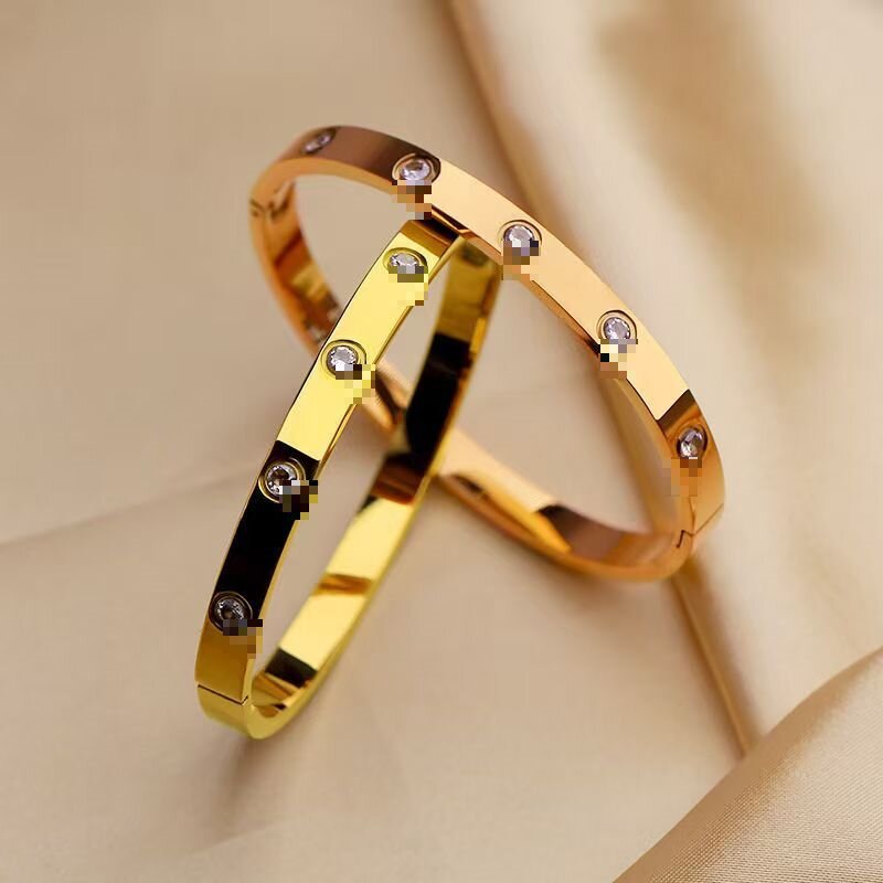 Diamond-encrusted silver bracelet