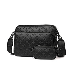Louis Vuitton Monogram Embossed Mother - Child Crossbody Bag