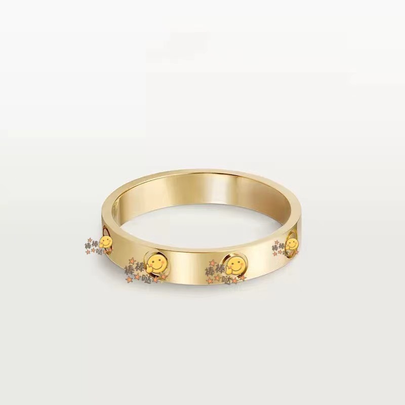 Diamond-set rose gold ring