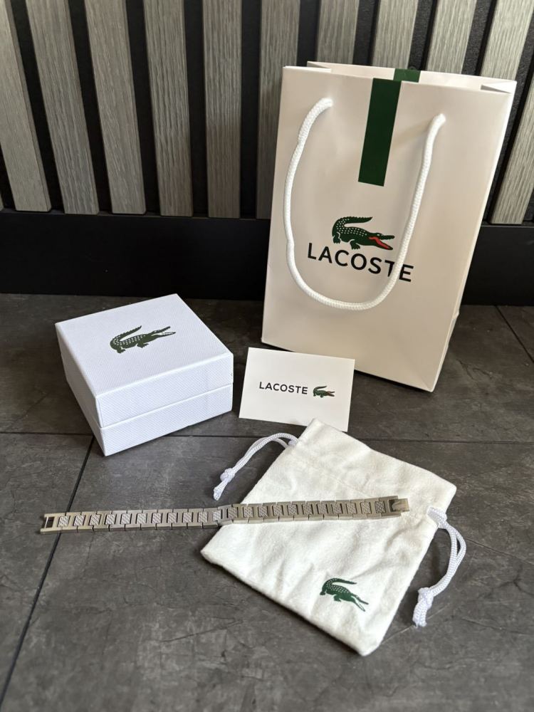 Lacoste New Stainless Steel Magnet Bracelet 18k Gold Waterproof Non-fade Adjustable Watch Bracelet With Chain with Gift Box and Bag Sell