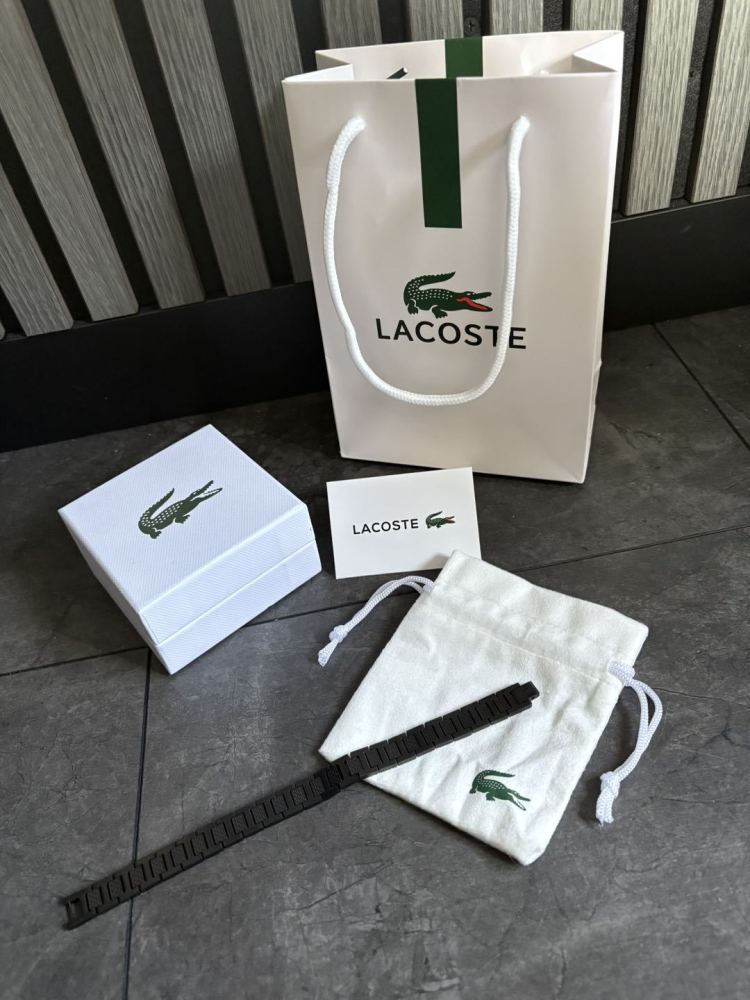 Lacoste New Stainless Steel Magnet Bracelet 18k Gold Waterproof Non-fade Adjustable Watch Bracelet With Chain with Gift Box and Bag Sell