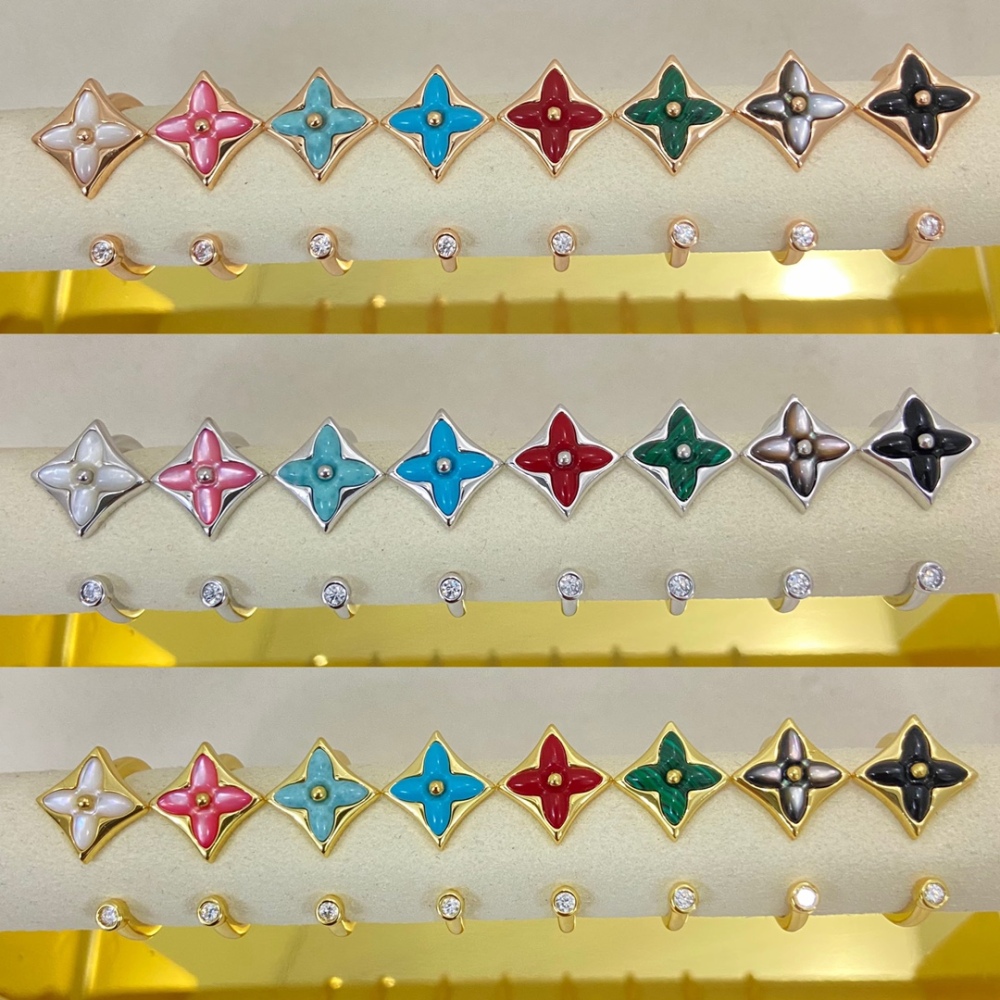 001 Lv戒指 LVJZM0007-034经典款迷你尖花戒指 编号：BOM124220