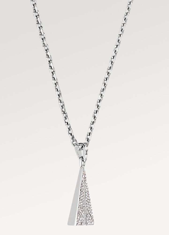 001  LV Diamond-Inlaid Aircraft Necklace