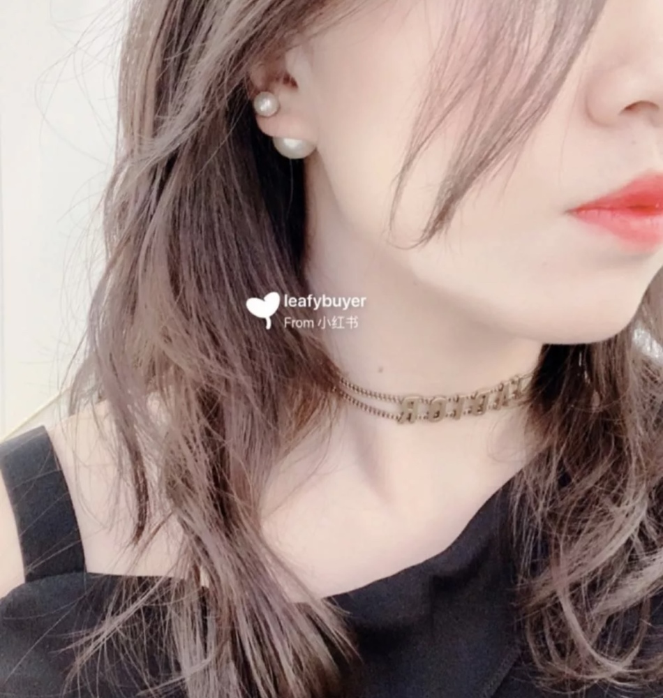 001 Dior classic simple-sized pearl earrings