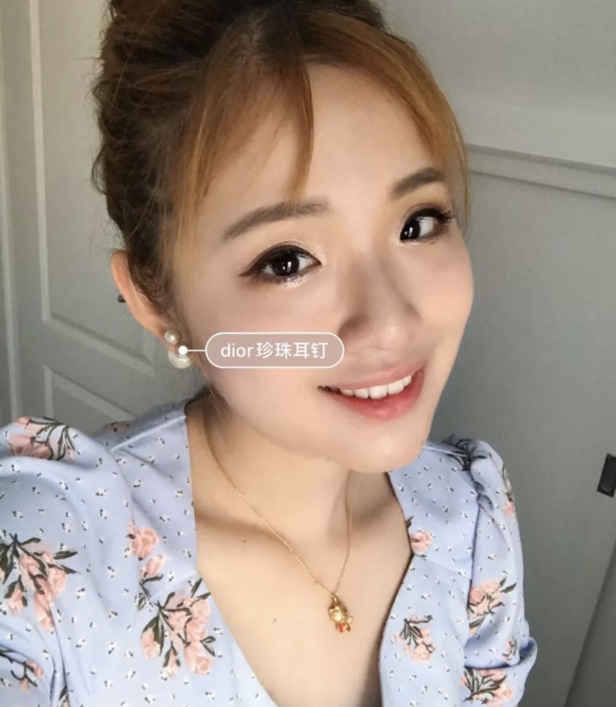 001 Dior classic simple-sized pearl earrings